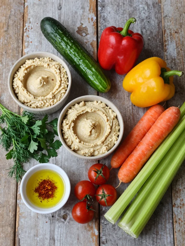 Hummus and Veggie Cups