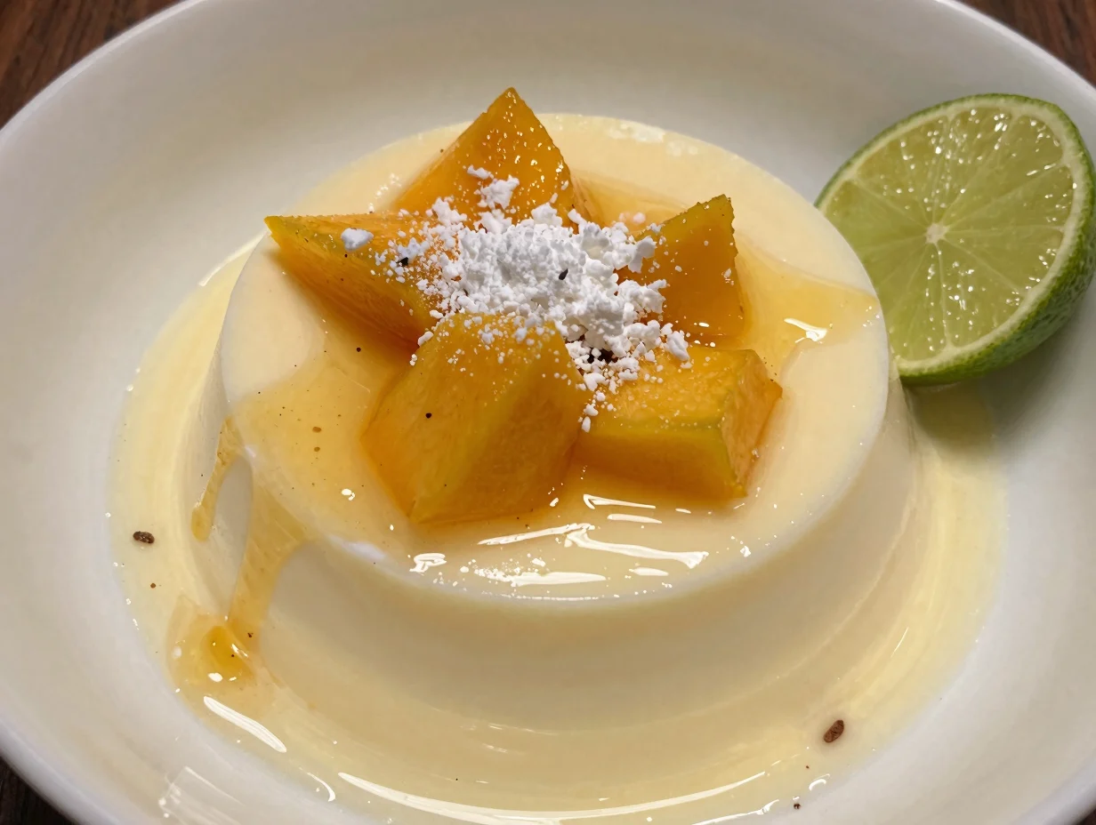 Mango Coconut Panna Cotta