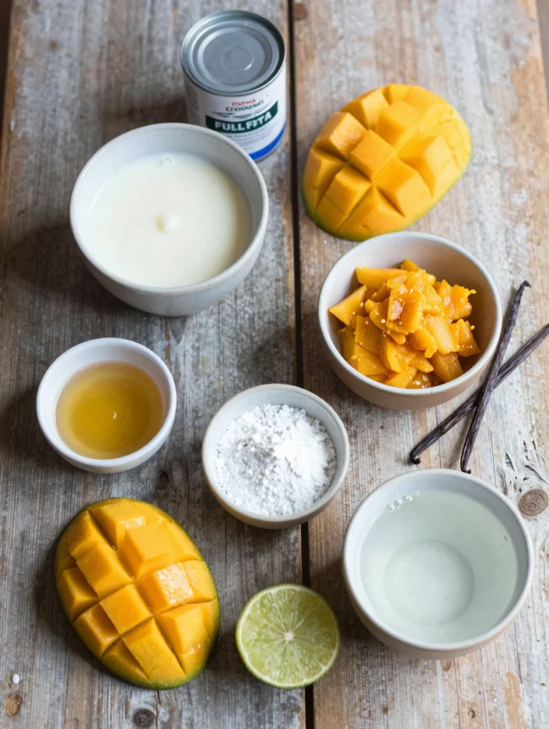 Mango Coconut Panna Cotta