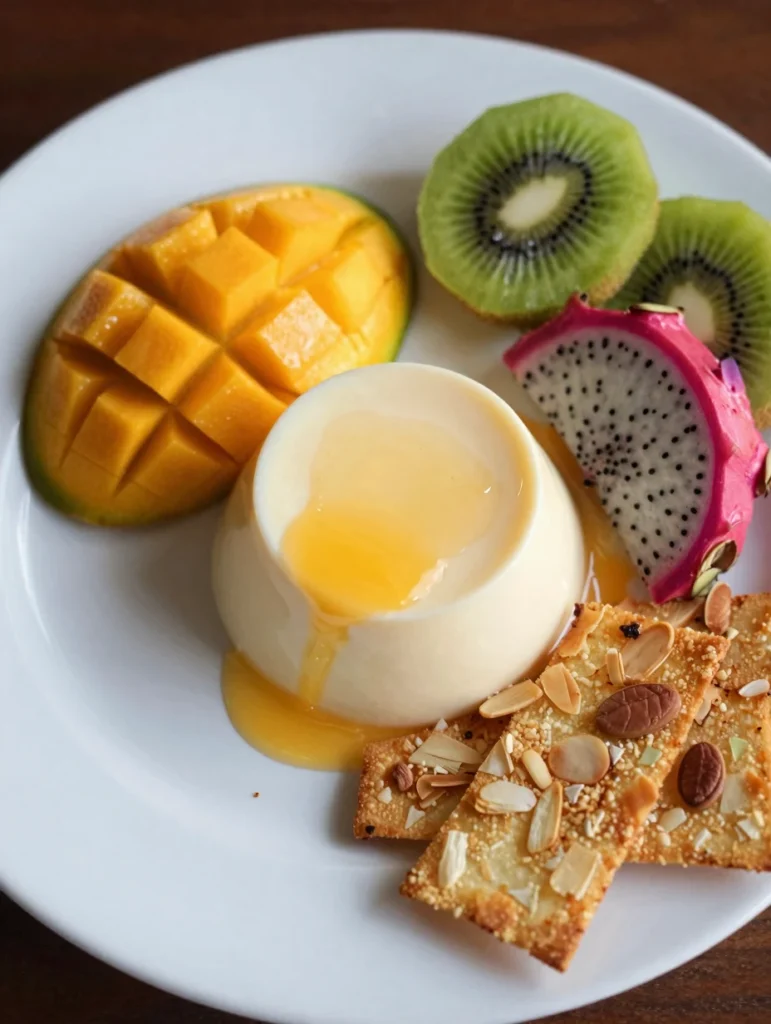 Mango Coconut Panna Cotta