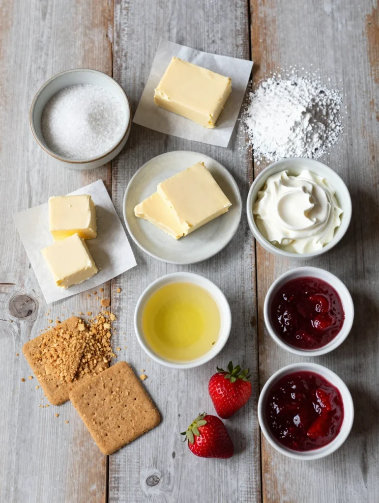 No Bake Strawberry Cheesecake