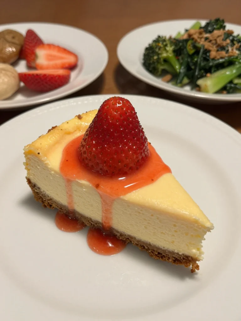 No Bake Strawberry Cheesecake