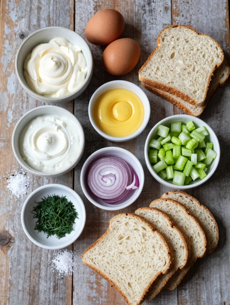 Quick Egg Salad Sandwiches