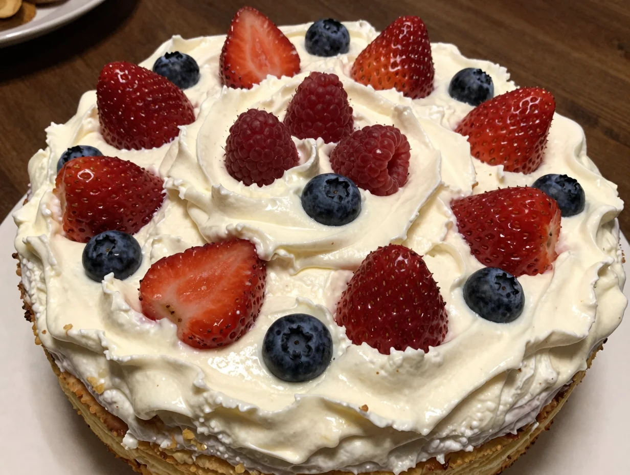Summer Berry Icebox Cake